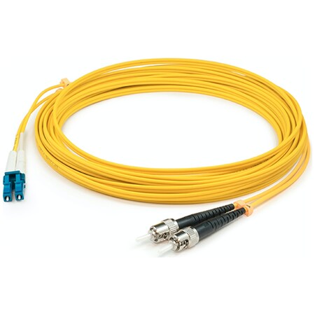 AddOn - Patch Cable - LC/UPC Single-Mode (M) to ST/UPC Single-Mode (M) - 25 m - Fiber Optic - 9/125 Micron - OS1 - Halogen-Free, Molded, Plenum - Yellow